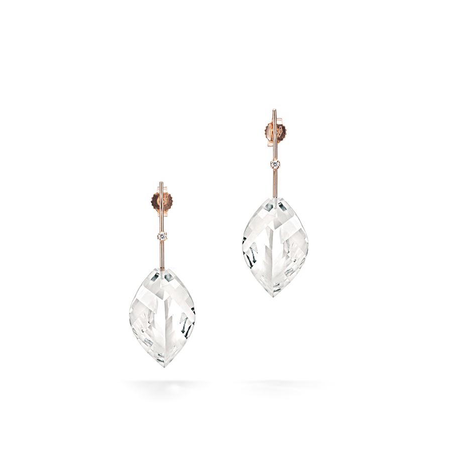 Rose gold 'Amo' earrings AMI | OR3 CDR MNDRAU9R CT 0,04